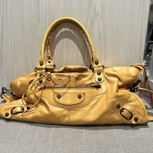 Balenciaga yellow bag